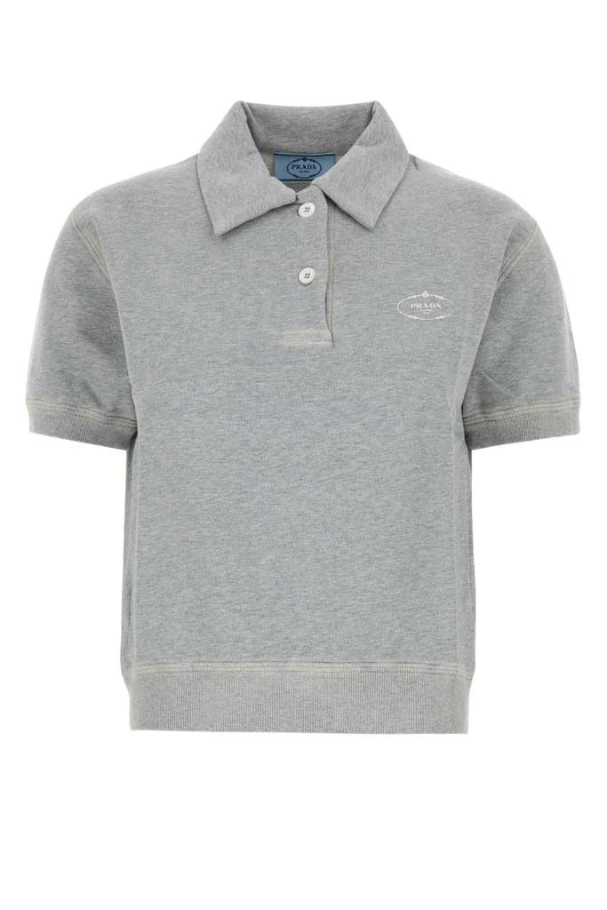 Prada Prada Logo Detailed Short Sleeved Polo Shirt 1