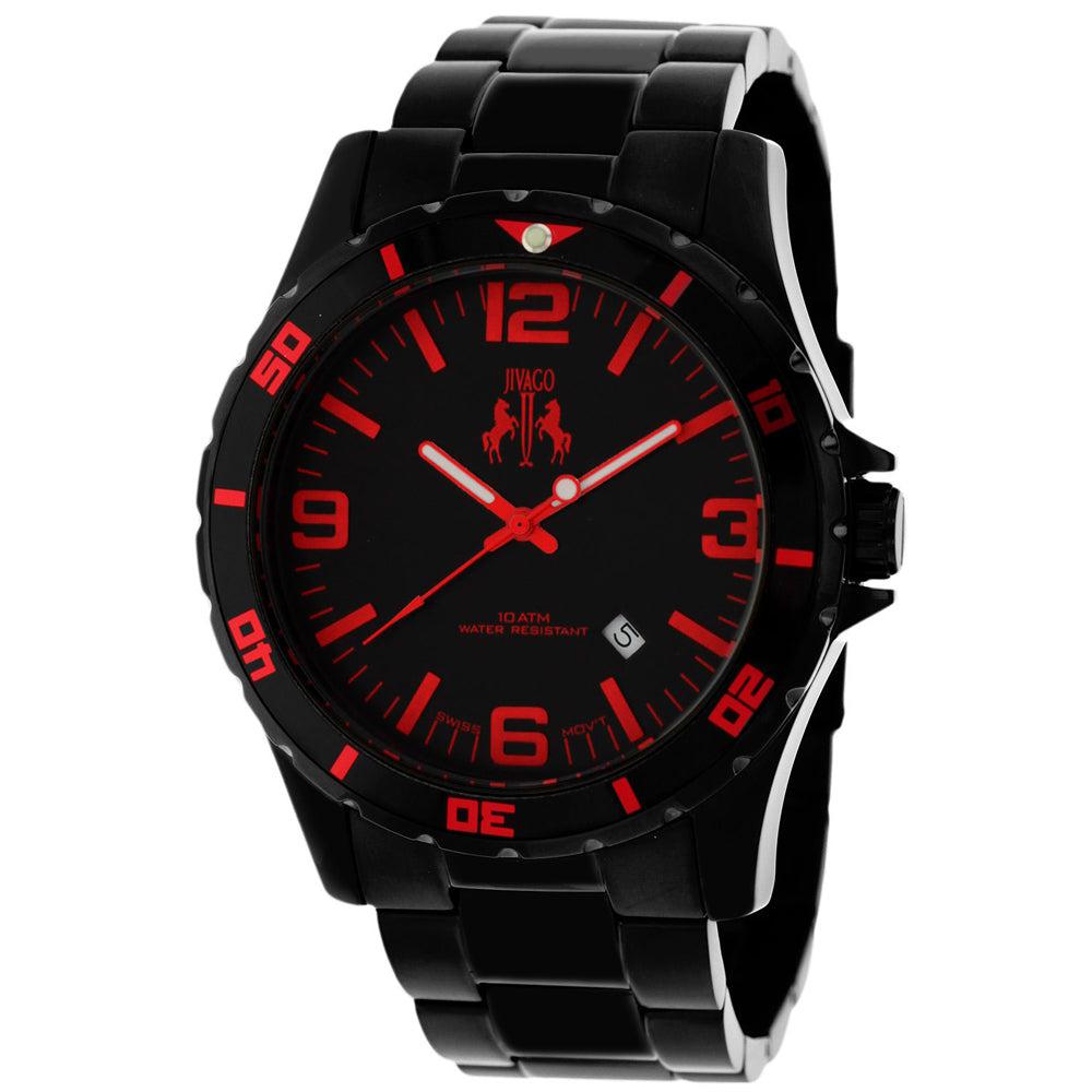 JIVAGO Men's Black dial Watch