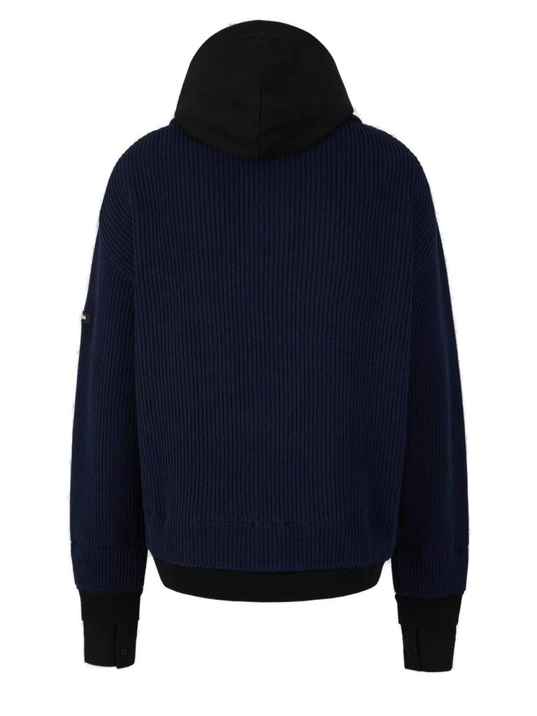 Balenciaga Balenciaga Layered Zip-Up Knitted Hoodie 2