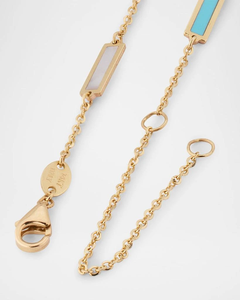 Frederic Sage 14K Yellow Gold 17-Station Inlay Necklace 4