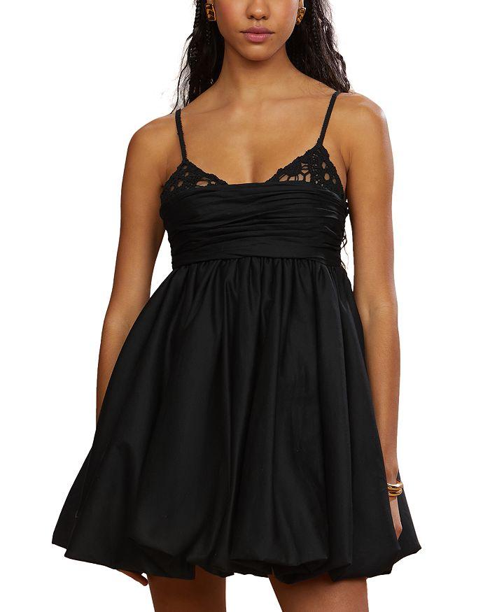 AMUR Alexa Bubble Hem Mini Dress