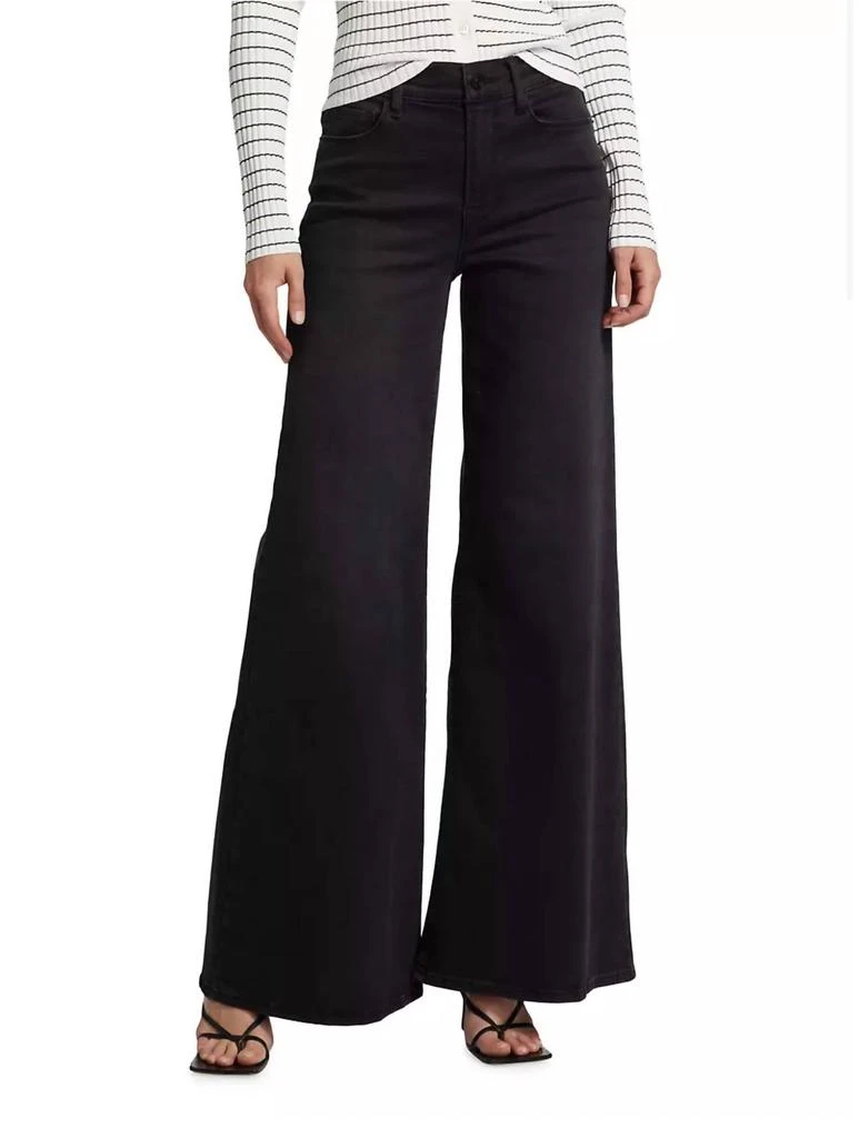 FRAME Le Palazzo Wide-Leg Jeans In Black 1