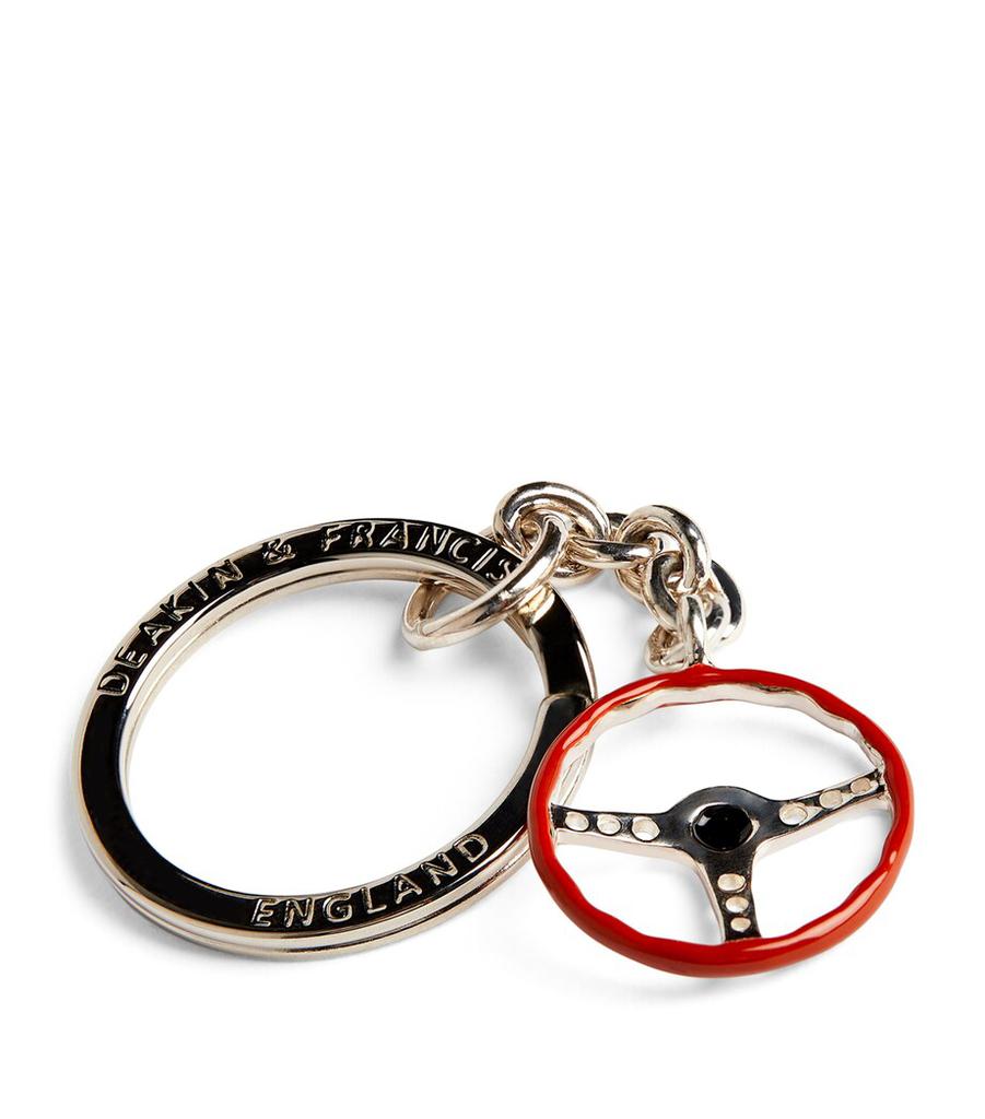 Deakin & Francis Sterling Silver Steering Wheel Keyring