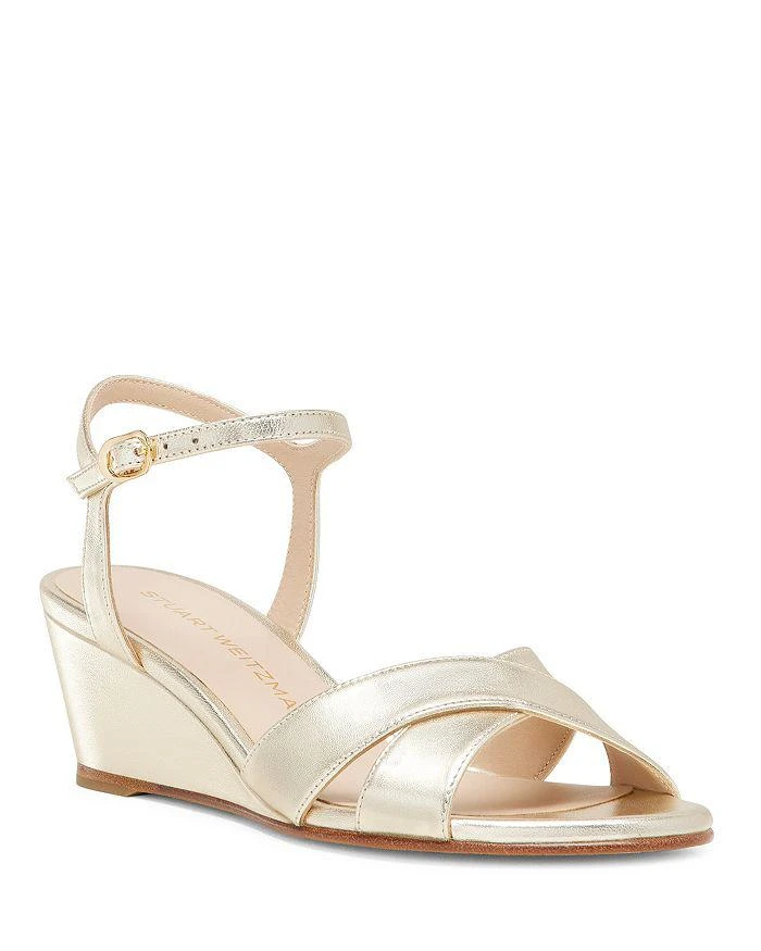 Stuart Weitzman Women's Dayna Demi Wedge Sandals 1