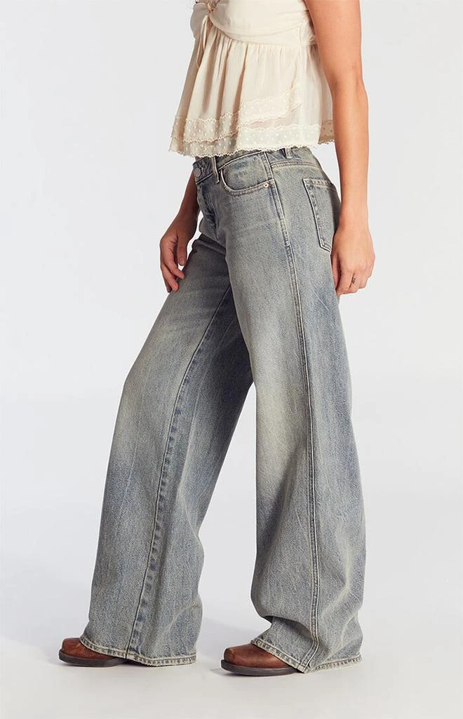 PacSun Casey Low Rise Baggy Jeans Medium Indigo Tint 4