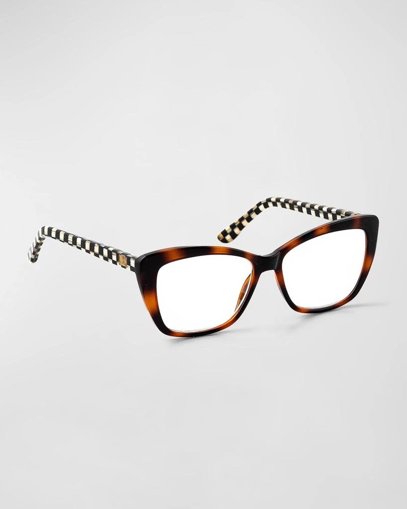 MacKenzie-Childs Zoe Plastic Cat-Eye Reading Glasses 2