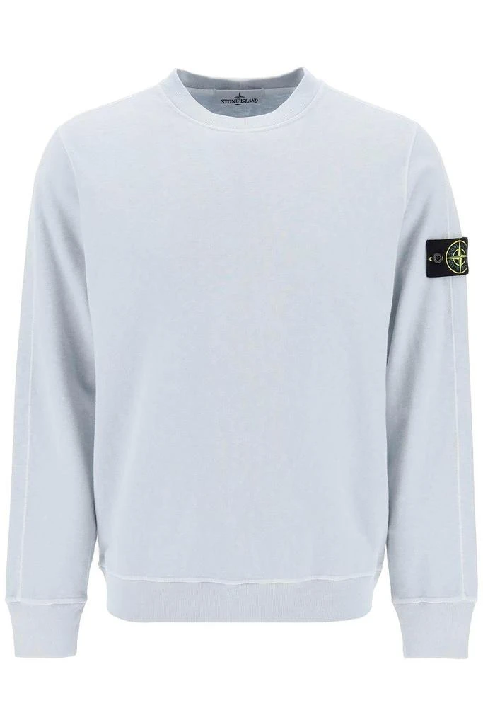 STONE ISLAND Light sweatshirt with logo badge 1