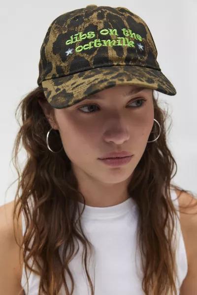 MARCUS ADLER Dibs On Oatmilk Leopard Print Baseball Hat