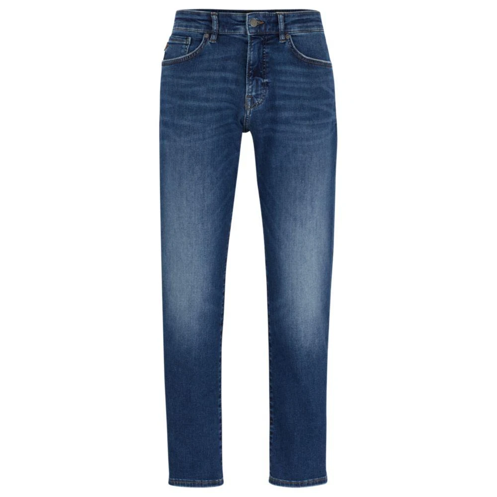 Hugo Boss Maine Regular-fit jeans in blue soft-motion denim 1