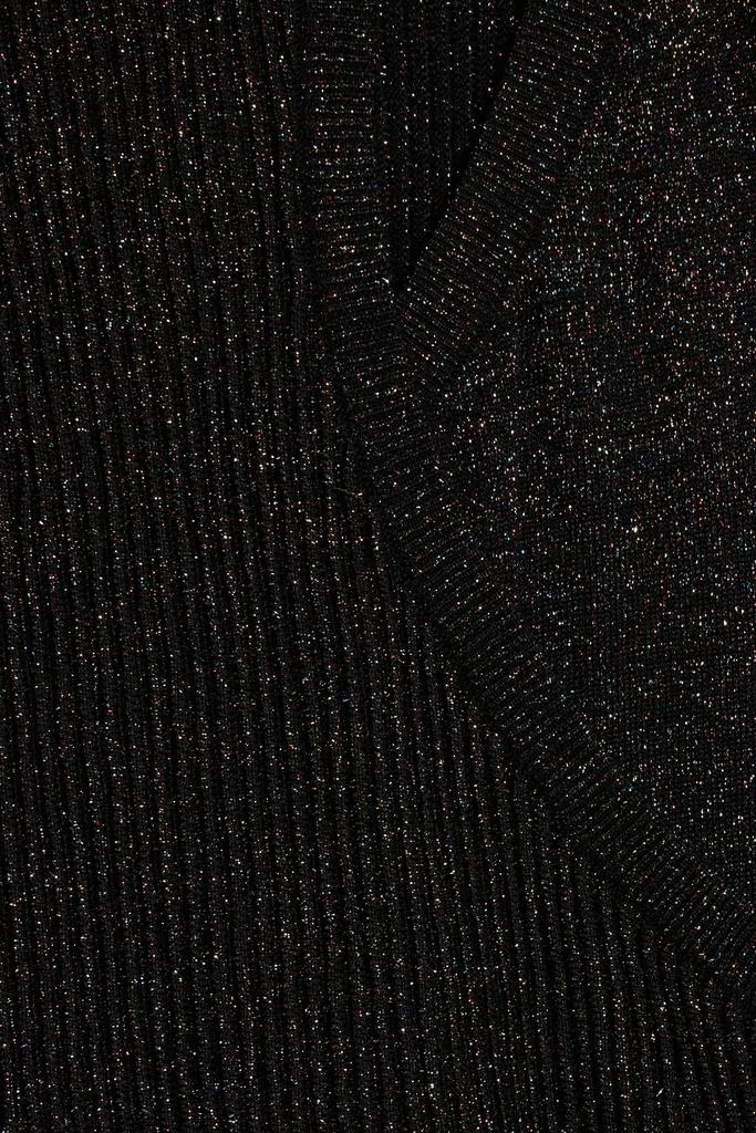 Michelle Mason Cutout metallic ribbed wool-blend sweater 4