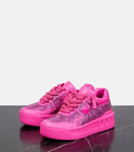 Valentino One Stud XL Toile Iconographe platform sneakers 5