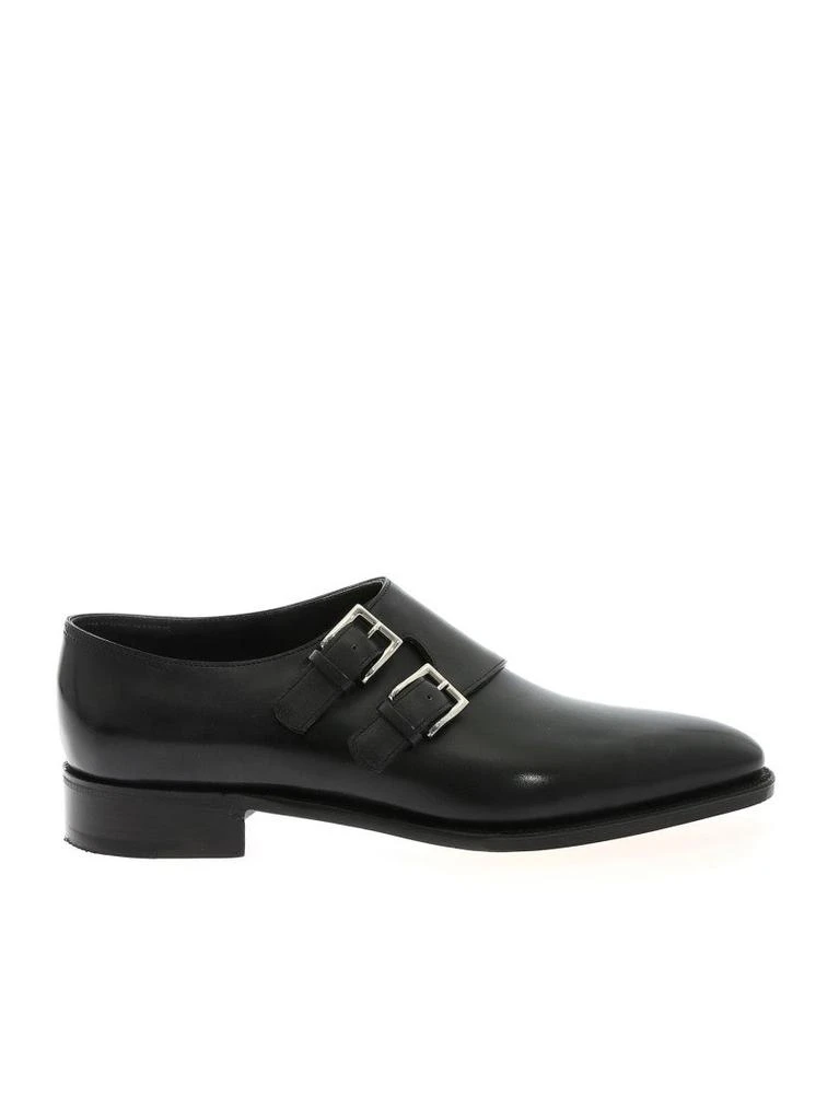 John Lobb Seamless Black Calf Leather Shoes 1