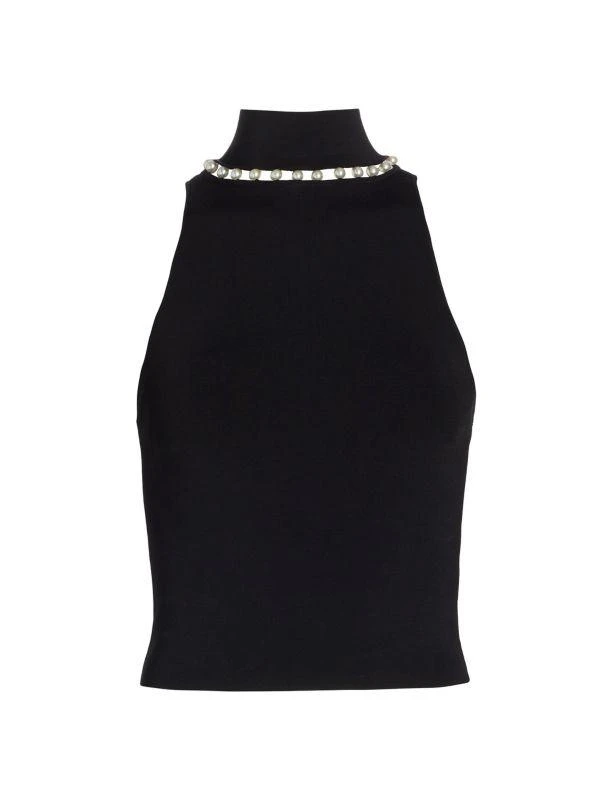 Alice + Olivia Annalee Mock Turtleneck Shell 6