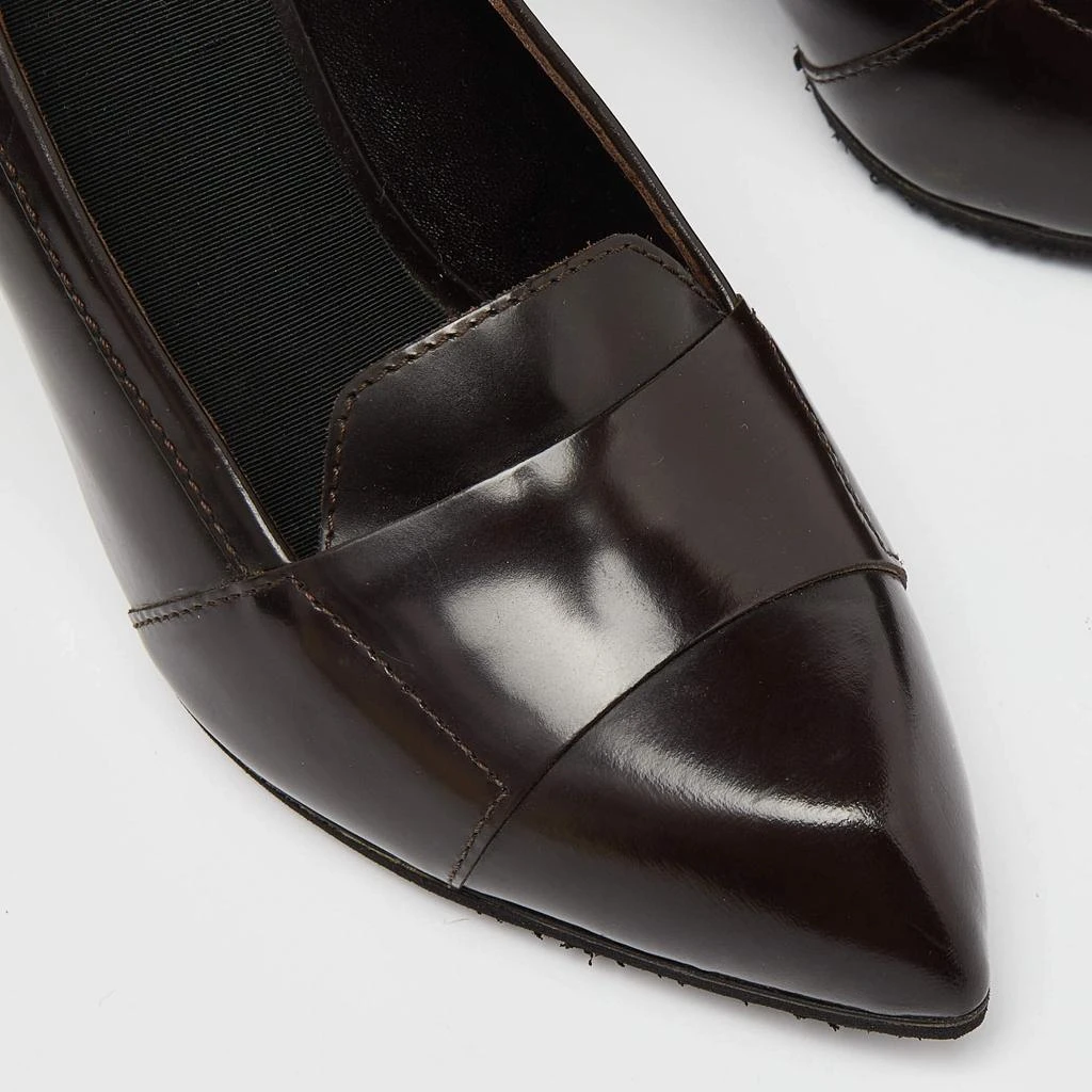 Yves Saint Laurent Saint Laurent Paris Brown Leather Pointed Toe Loafer Pumps Size 39 8