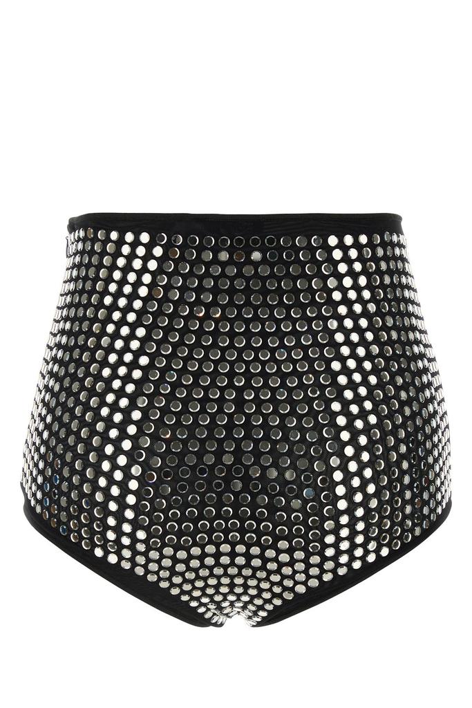 OSEREE Embellished stretch tulle slip