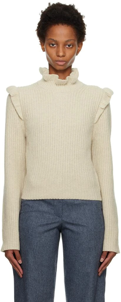 See by Chloé Off-White Ruffle Sweater 1
