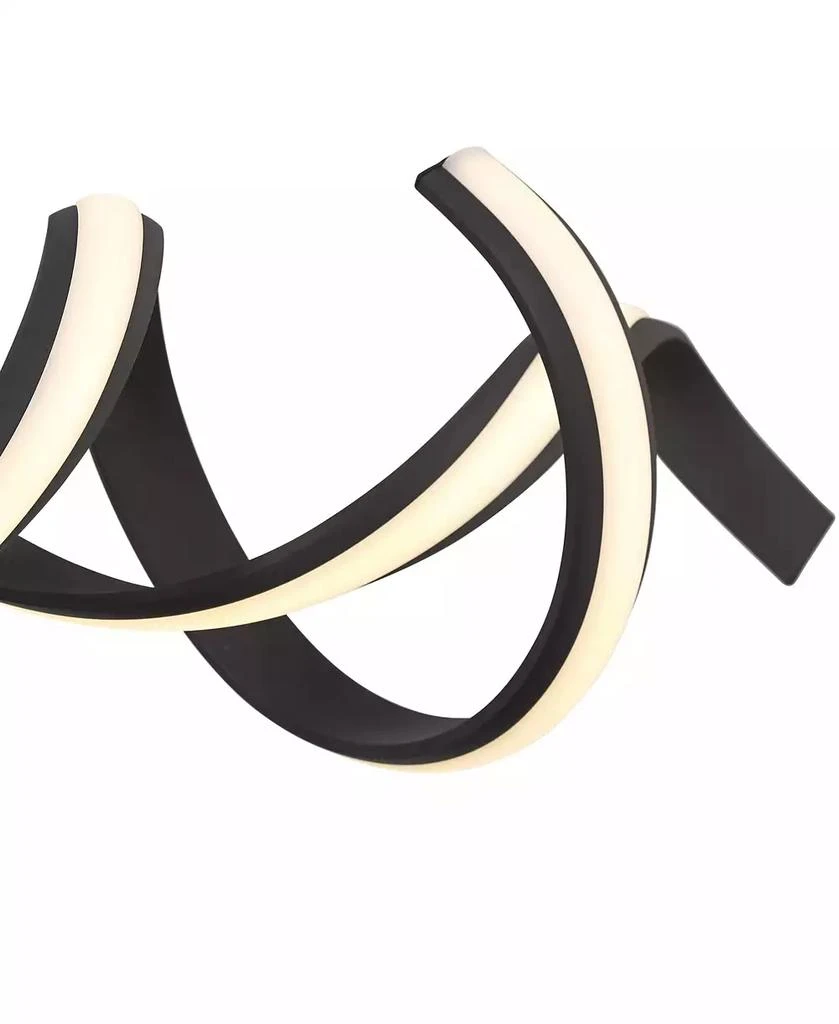 Possini Euro Design Helix Sand Black Island Pendant Chandelier 46" Wide Modern Spiral Dimmable LED Light Dining Room Ceiling 4