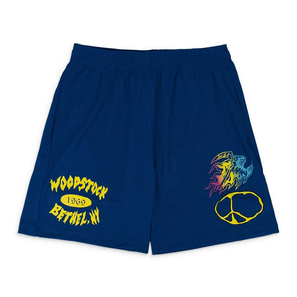 Warren Lotas WOODSTOCK MESH BLUE SHORTS 1