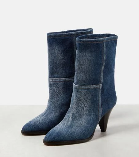 Isabel Marant Rouxa denim ankle boots 5