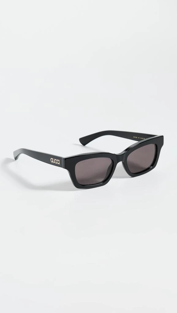 Gucci Women Sunglasses Black Grey Cat Eye GG1790S 001 NEW AUTHENTIC Gucci Gg1790s Black Female Cat-Eye Sunglasses | Eyewear Index main image 3