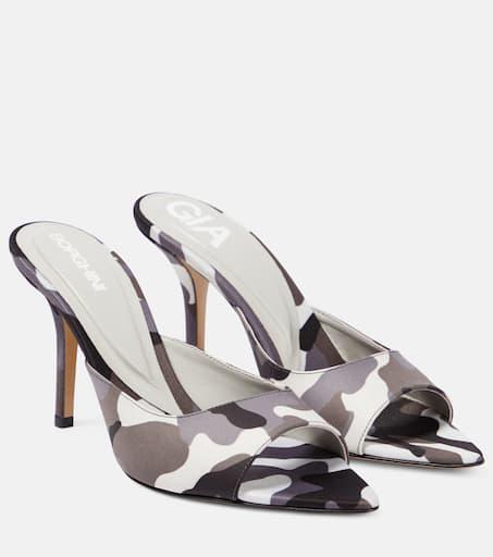 【Gia Borghini】 Perni 04 Uni camouflageミュール GIA BORGHINI Perni 04 Uni camouflage mules - Slippers