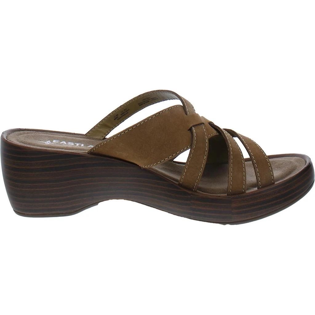 Eastland Poppy Womens Leather Memory Foam Wedges 2