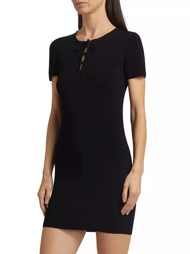 Nili Lotan Palma Lace-Up Mini Sweaterdress 4