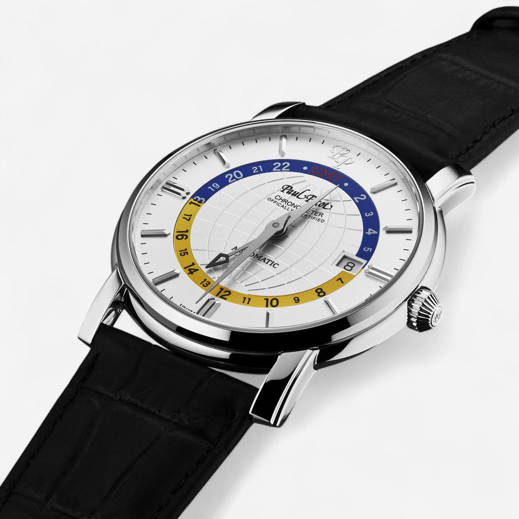 Paul Picot Paul Picot Firshire Ronde GMT Stainless Steel Automatic Men's Watch P3755.SG.GMT.1131.7601