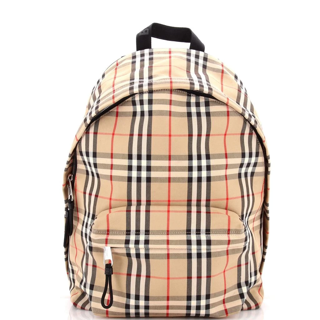 Burberry Jett Backpack Vintage Check Canvas Medium