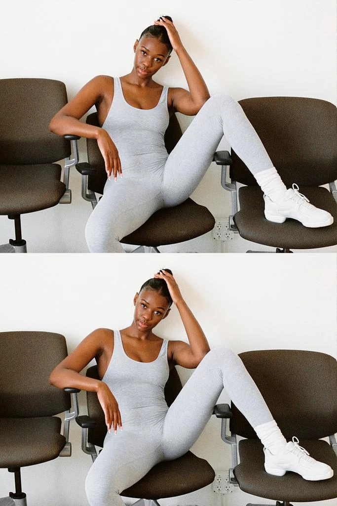 Los Angeles Apparel 83025 - Cotton Spandex Tank Unitard 2