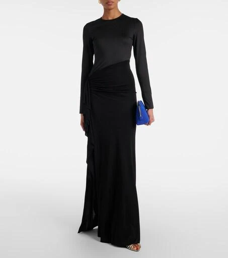 printed mesh jersey midi dress Alexa - Printed Mesh Jersey Midi Dress main image 1