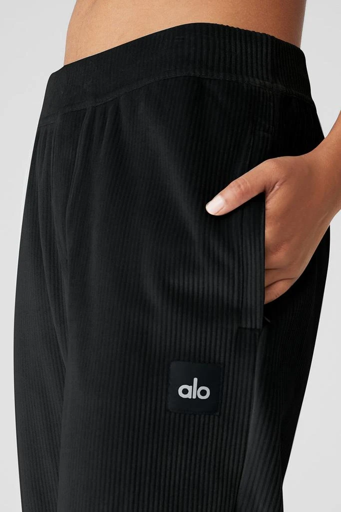 Alo Velour Baller Pant - Espresso 4