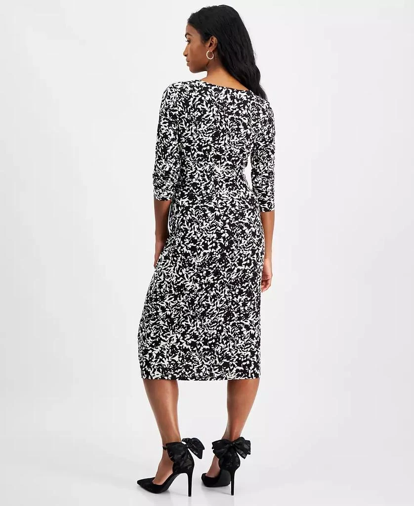 INC International Petite Printed 3/4-Sleeve Midi Dress, Created for Macy's 2