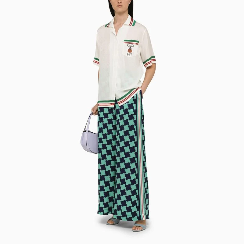 Casablanca Blue/light blue palazzo trousers 3