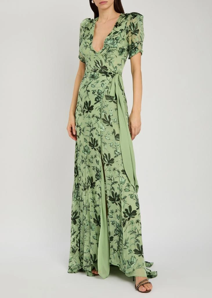 Alice + Olivia Tiana devor chiffon maxi wrap dress - Dresses & Skirts -  BeyondStyle