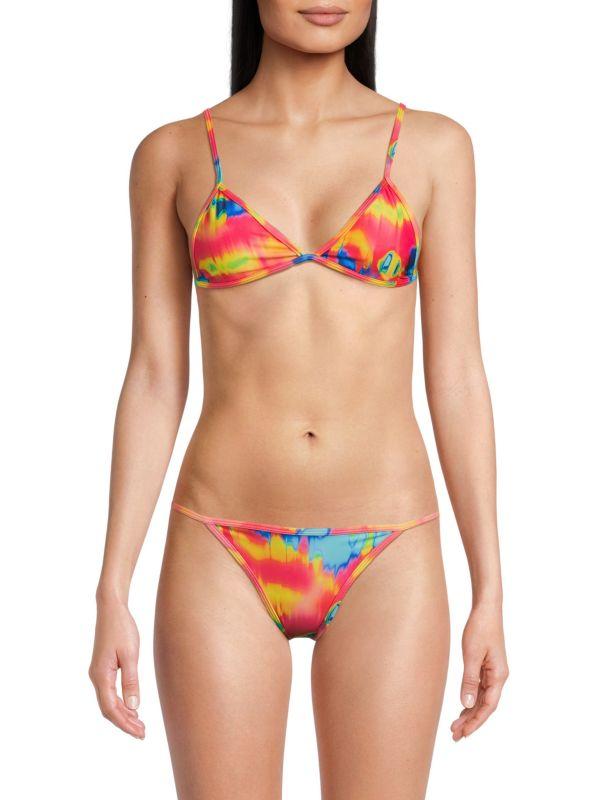 Peixoto Bomba Satin Bikini Top