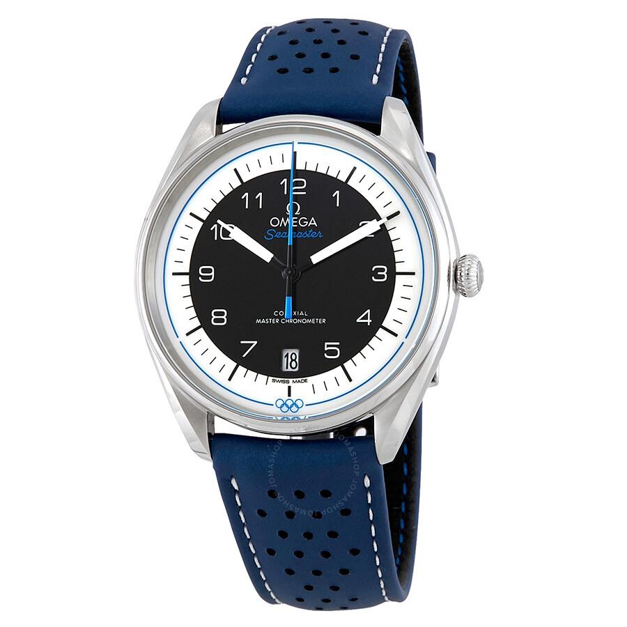 Omega Seamaster Olympic Timekeeper Automatic Blue Leather Men's Limited Edition Watch 522.32.40.20.01.001