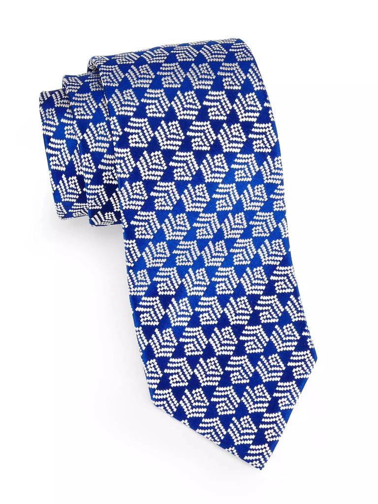 Charvet Shaded Diagonal Stripe Silk Jacquard Tie 1