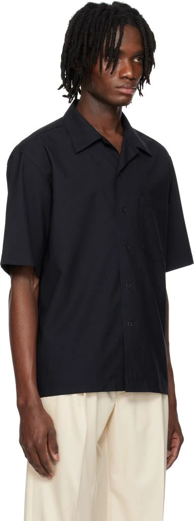AURALEE Navy Super Fine Tropical Wool Shirt 2