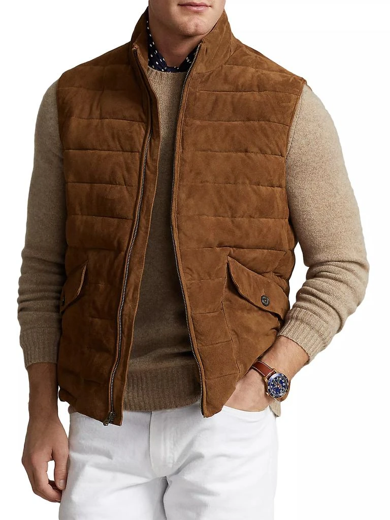 Polo Ralph Lauren South Kent Quilted Suede Vest 3