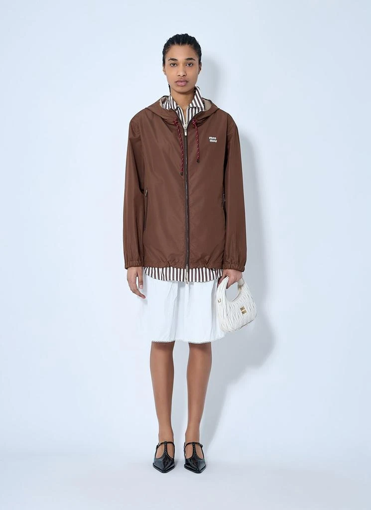 Miu Miu Technical Fabric Hooded Jacket 2