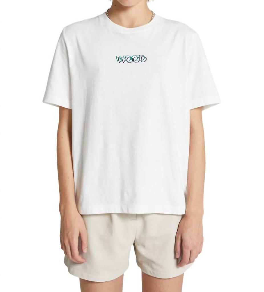 Wood Wood WOMEN'S ALMA LOGO T-SHIRT
