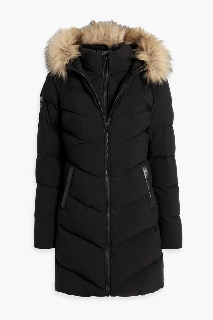 RUDSAK Faux fur-trimmed quilted shell jacket 1