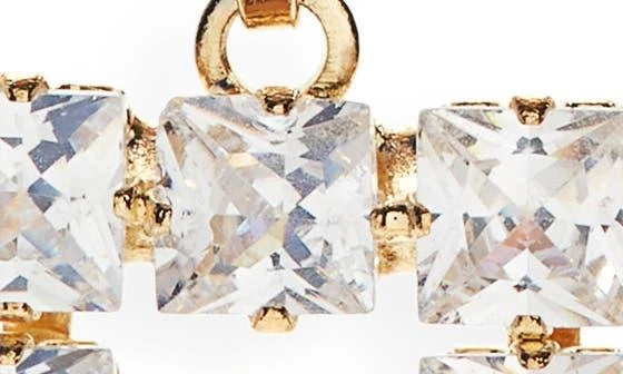 Tasha 2-Pack Crystal Rectangular Drop Earrings 3