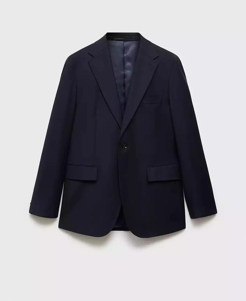 Mango Men's Slim-Fit Virgin Wool Suit Blazer 1