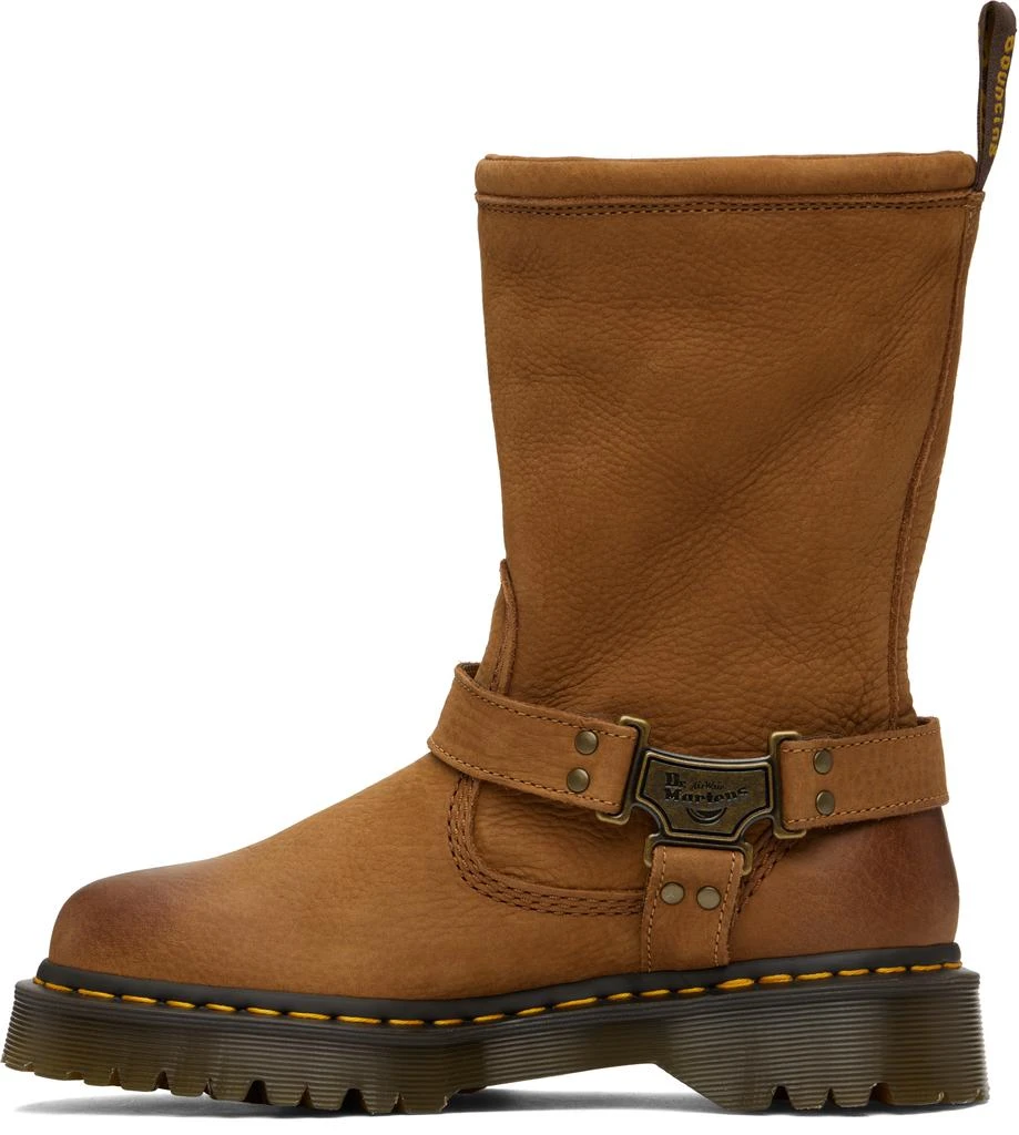 Dr. Martens Tan Anistone Hi Leather Biker Boots 3