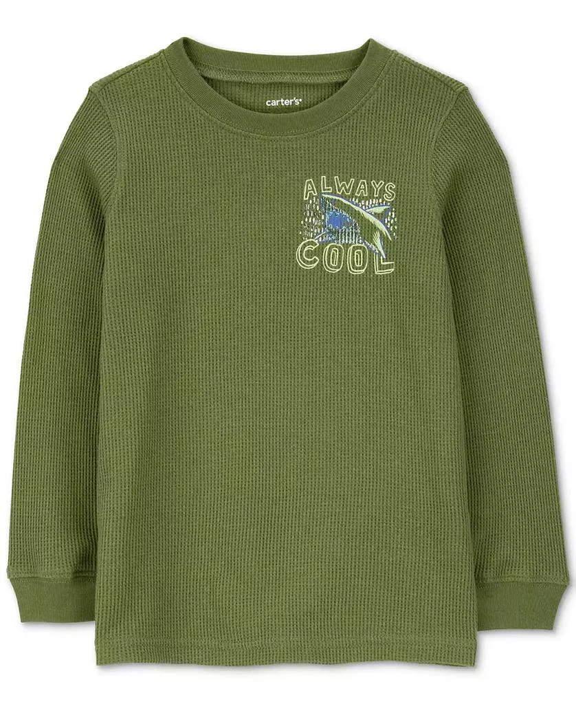 Carter's Toddler Boys Shark Graphic Thermal Long-Sleeve T-Shirt 1