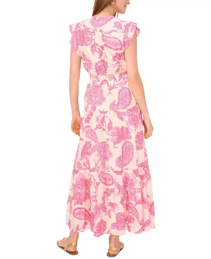 Vince Camuto Women's Floral-Print Smocked-Waist Maxi Dress 6