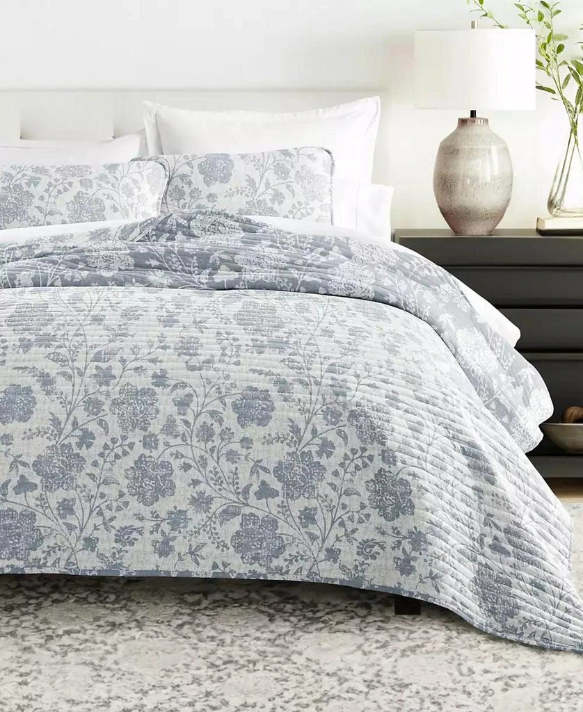 IENJOY HOME Textured Floral Reversible 2-Pc. Quilt Set 9