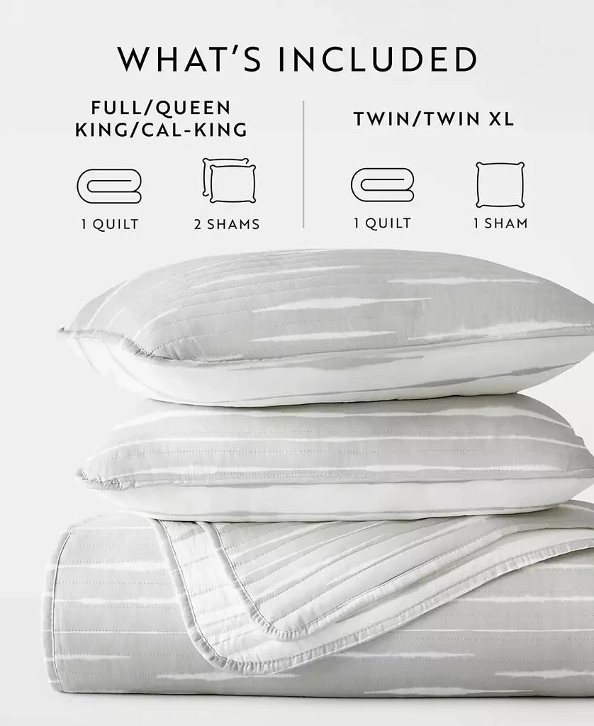 IENJOY HOME Horizon Lines Reversible 2-Pc. Lightweight Quilt Set 2